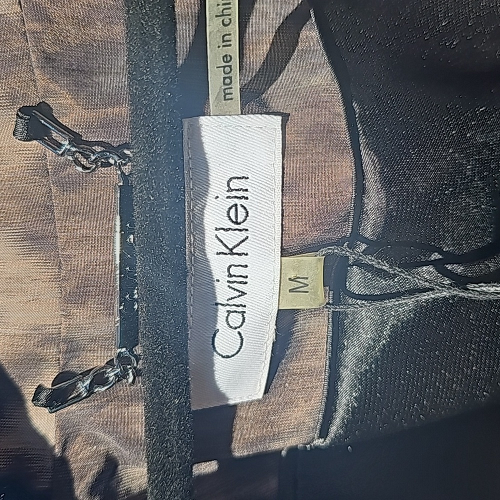 Calvin Klein Medium Womens Jacket in Brown and Tan Leppard Color. - Picture 3 of 7